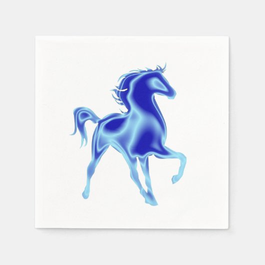 Blue Horse Napkins Servet (Voorkant)