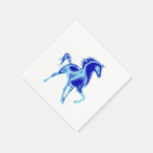 Blue Horse Napkins Servet (Hoek)
