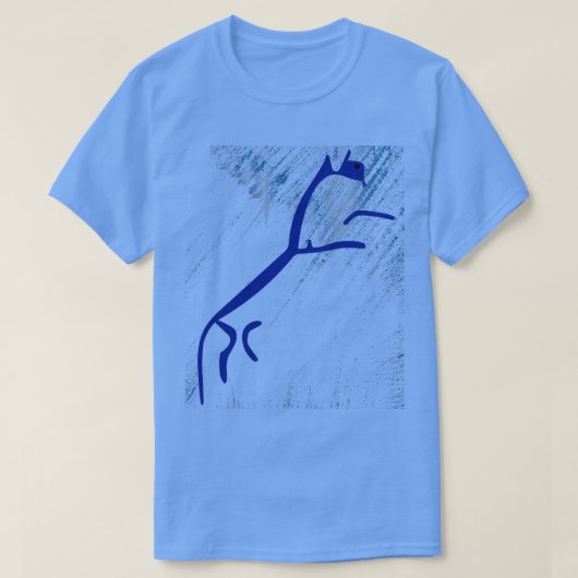 Blue Horse - Uffington White Horse Geoglyph T-shirt (Design voorkant)