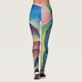 Blue Horse van Franz Marc, Kunst Leggings (Achterkant)
