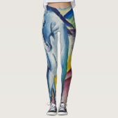 Blue Horse van Franz Marc, Kunst Leggings (Voorkant)