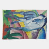 Blue Horse van Franz Marc, Kunst Theedoek (Horizontaal)
