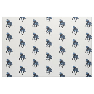 Blue Horses stof