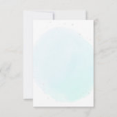 Blue Hot Air ballonavontuur Hartelijk dank Bedankkaart (Achterkant)