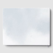 Blue Hot Air Balloon Baby shower Livre d'invité (Verso)