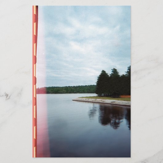 Blue Hour Lake Briefpapier (Voorkant)