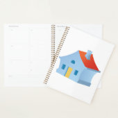 Blue House Spiral Planner (Display)