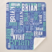 Blue Hues Sherpa Deken (Voorkant)