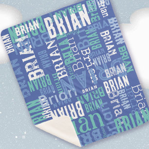 Blue Hues Sherpa Deken