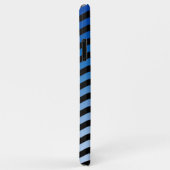 Blue Hues Wavy Stripes Case-Mate iPhone Case (Achterkant/rechts)