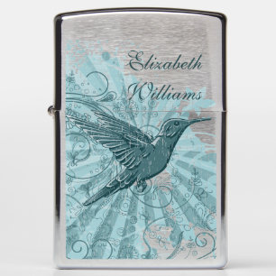 Blue Hummingbird Monogram