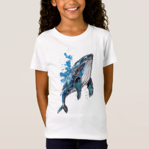 Blue Humpback Whale Kinder T-Shirt