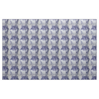 Blue Husky Dogs en Snow Stof