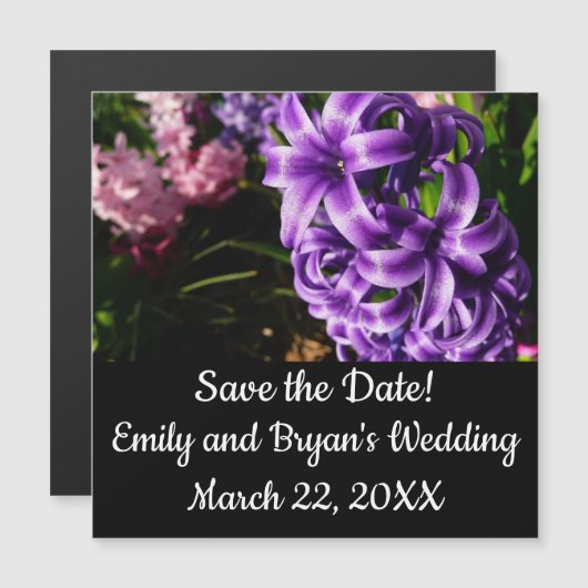 Blue Hyacinth II Spring Floral (Voorkant / Achterkant)