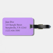 Blue Hyacinth II Spring Floral Bagagelabel (Achterkant horizontaal)