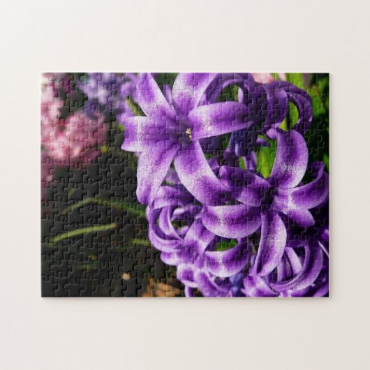 Blue Hyacinth II Spring Floral Legpuzzel (Horizontaal)