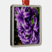Blue Hyacinth II Spring Floral Metalen Ornament (Rechts)