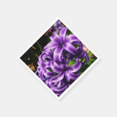 Blue Hyacinth II Spring Floral Servetten (Hoek)