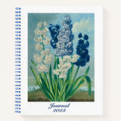 Blue Hyacinths Botanical Art Notitieboek (Voorkant)