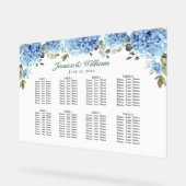 Blue Hydrangea 8 Tafels Zitplaatsen GRAFIEK Acryl Acryl Bord (Hoek)