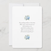 Blue Hydrangea Baby Shower Boy Invitation (Dos)