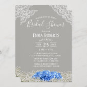  Blue Hydrangea Baby's Vrijgezellenfeest Kaart (Voorkant / Achterkant)