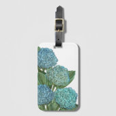 Blue Hydrangea Bagagelabel (Voorkant (verticaal))
