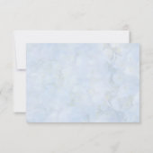 Blue Hydrangea Blank Floral Merci Cartes (Dos)