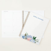 Blue Hydrangea & Blush Floral Personalized (Devant avec enveloppe)