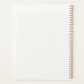 Blue Hydrangea & Blush Floral Personalized Planner (Achterkant)