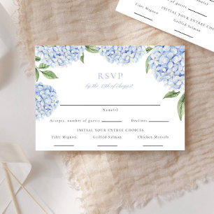 Blue Hydrangea Border Food Choice Mariage Réponse