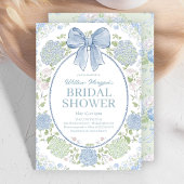 Blue Hydrangea Bridal Shower Invitation