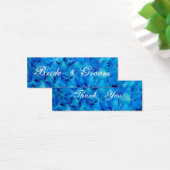 Blue Hydrangea bruiloft dank u label Kaart (Bureau)