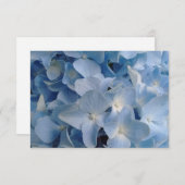 Blue Hydrangea Card Merci à Encouragement Love (Devant / Derrière)