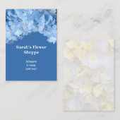 Blue Hydrangea Carte de visite féminine (Devant / Derrière)