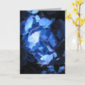 Blue Hydrangea - Carte de voeux (Fleur jaune)