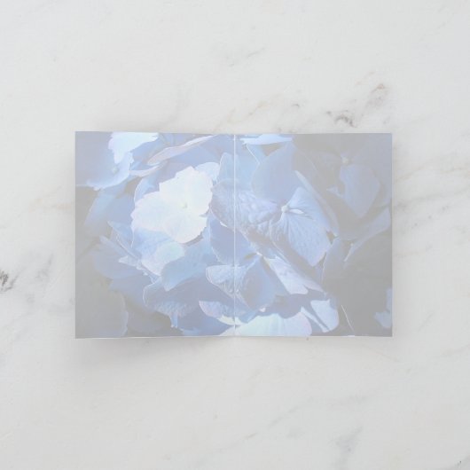 Blue Hydrangea - Carte Note (Intérieur)