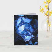 Blue Hydrangea - Carte Note (Fleur jaune)