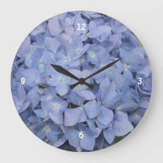 Blue Hydrangea Clock Grote Klok