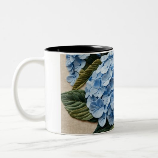 Blue Hydrangea Coffee Mok (Links)