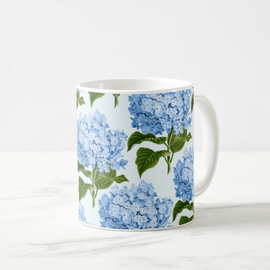 Blue Hydrangea Coffee Mok (Voorkant rechts)