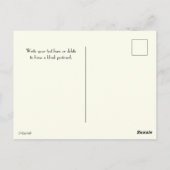 Blue Hydrangea Collectable Flower Briefkaarten (Achterkant)