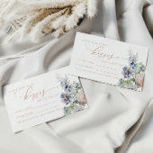 Blue Hydrangea Combien de baisers Douche Carte de