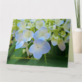 Blue Hydrangea creditcard Kaart (Voorkant)
