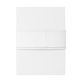 Blue Hydrangea Crest Wedding Monogram Uitnodigingen Wikkel (Achterkant Voorbeeld)