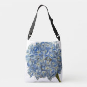 Blue Hydrangea Crossbody Tas (Achterkant)