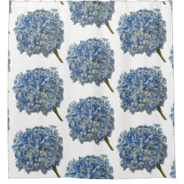 Blue Hydrangea Douchegordijn
