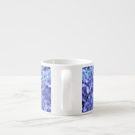 Blue Hydrangea Espresso Cup Kop (Achterkant)