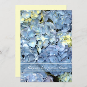 Blue Hydrangea Faire-part de mariage