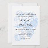 Blue Hydrangea Faire-part de mariage (Devant)